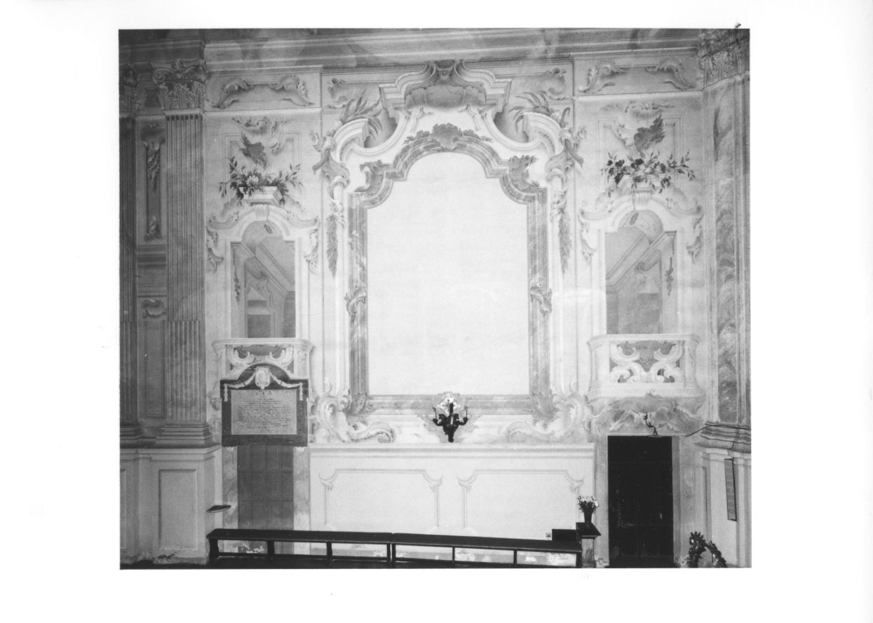 ARCHITETTURA ILLUSIONISTICA (decorazione pittorica) di Biella Felice (metà sec. XVIII)