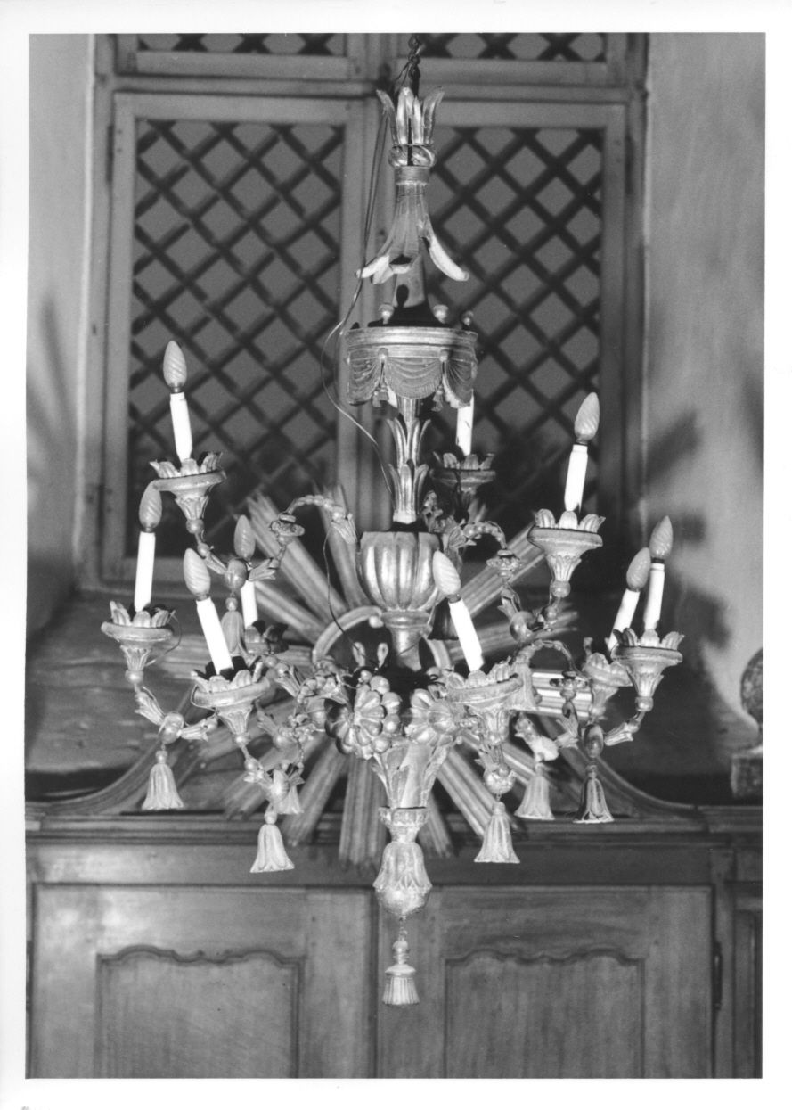 lampadario, opera isolata - ambito ligure-piemontese (prima metà sec. XIX)