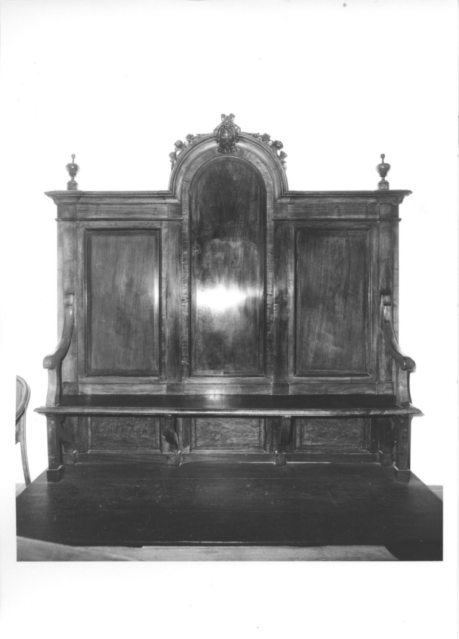 cattedra episcopale, opera isolata - ambito ligure-piemontese (seconda metà sec. XIX)