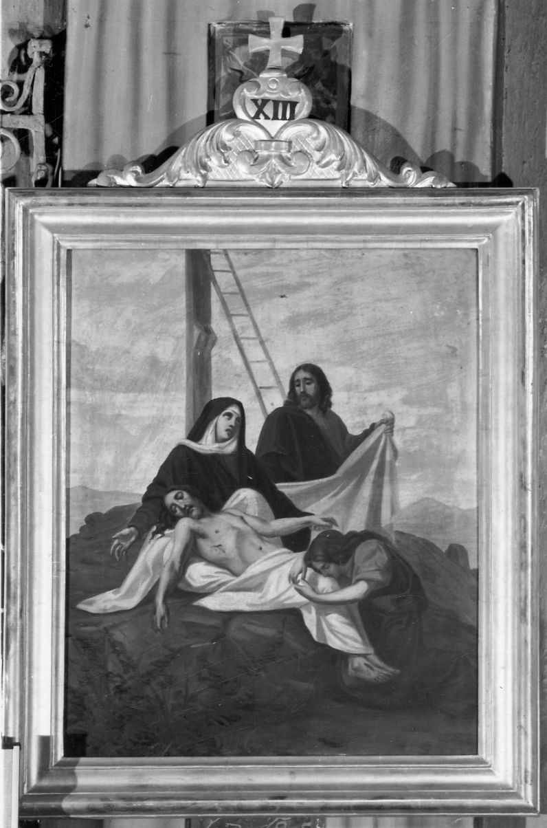 stazione XIII: Gesù deposto dalla croce (Via Crucis, elemento d'insieme) - ambito piemontese (primo quarto sec. XX)