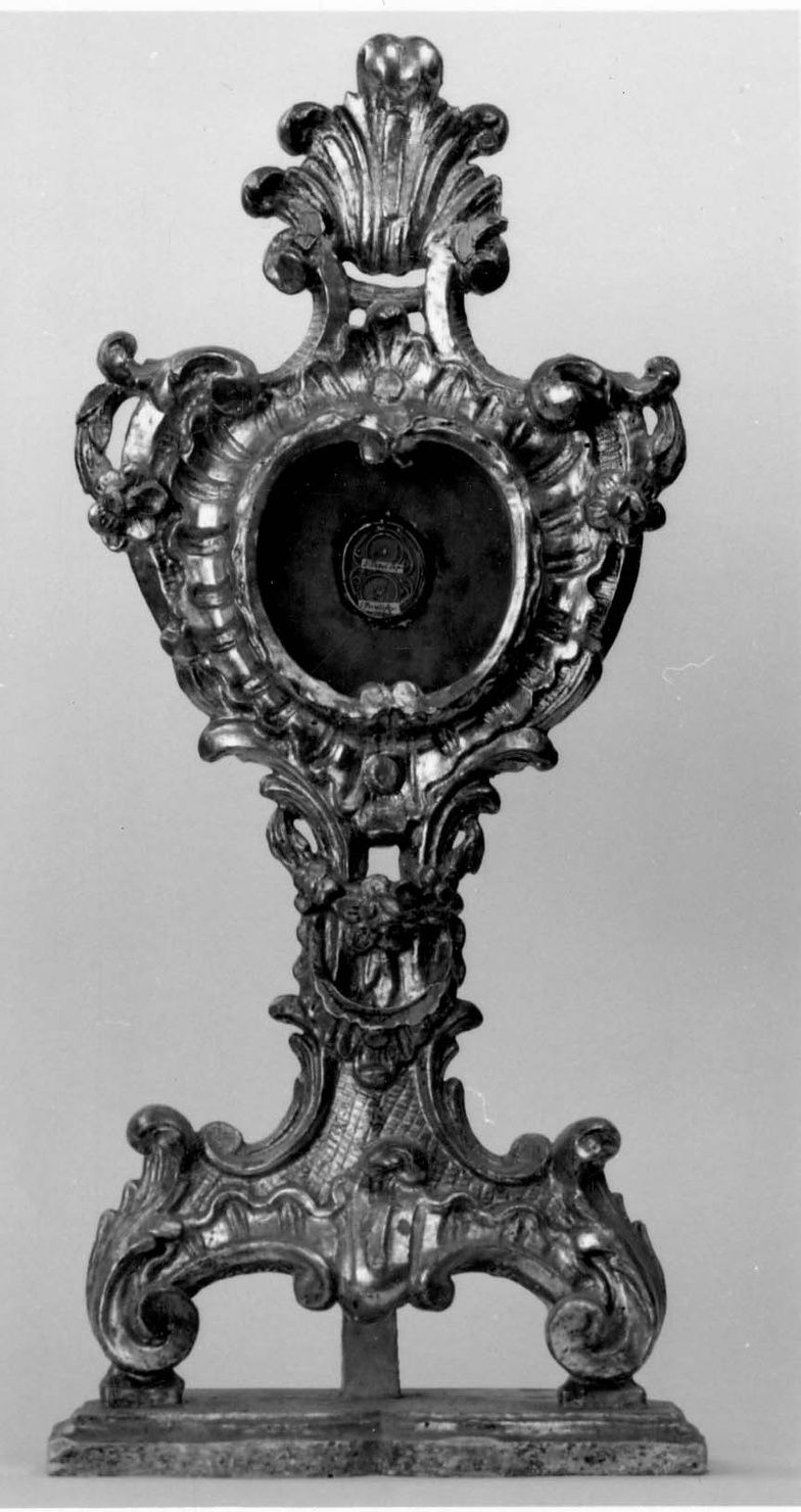 reliquiario, opera isolata - bottega piemontese (metà sec. XVIII)