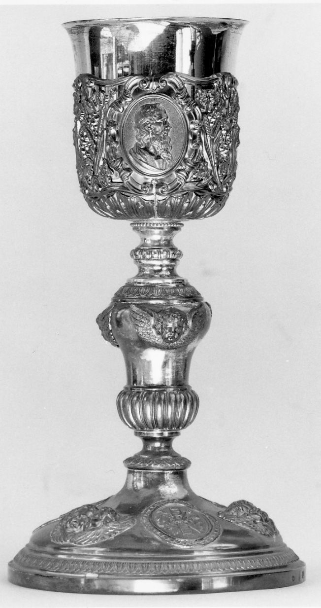 SIMBOLI DELLA PASSIONE (calice, opera isolata) di Balbino Carlo Agostino (metà sec. XIX)