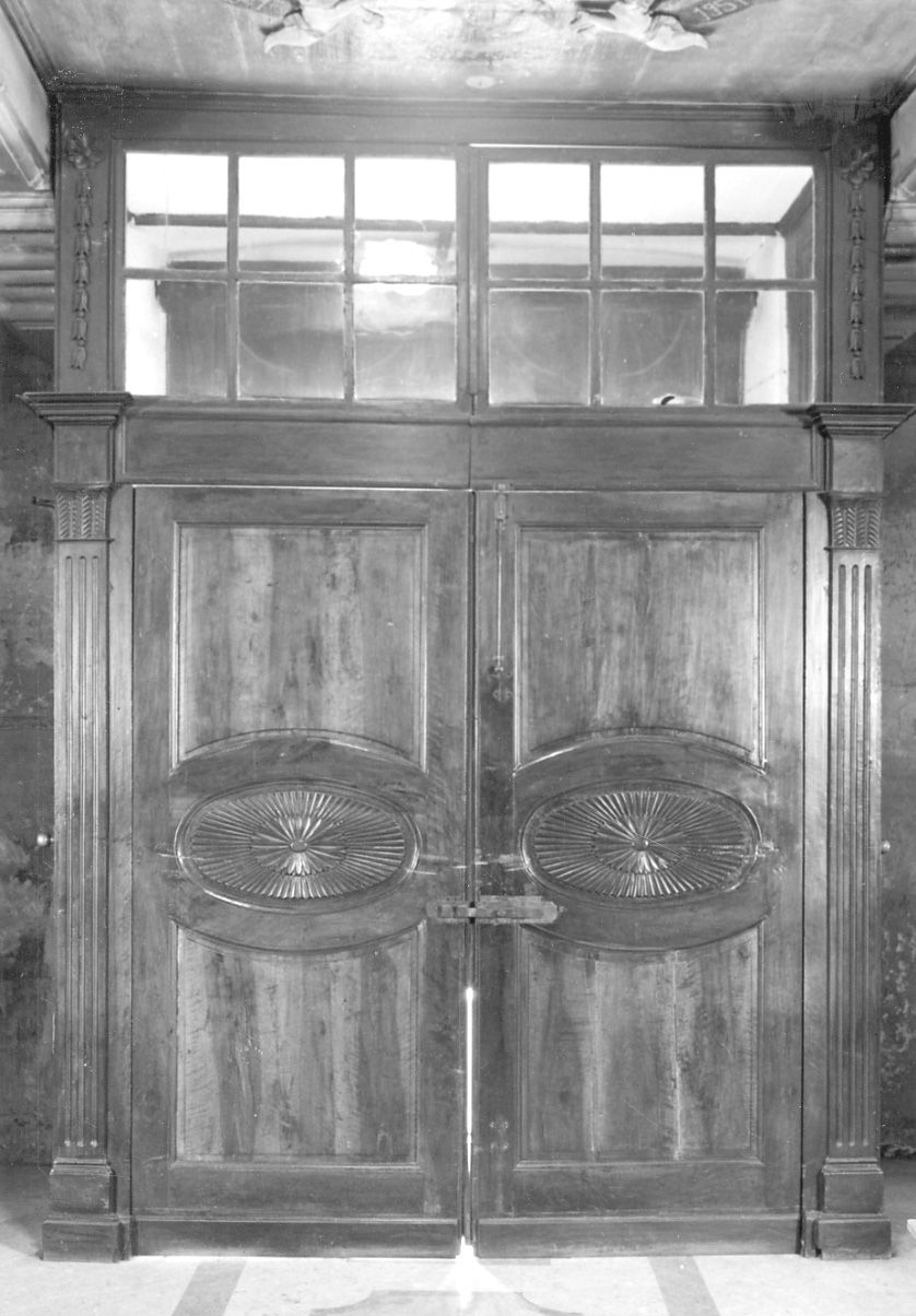 bussola d'ingresso, opera isolata - bottega piemontese (ultimo quarto sec. XIX)