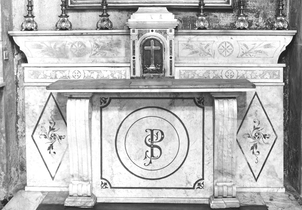 altare, opera isolata di Bruni Angelo (ultimo quarto sec. XIX)