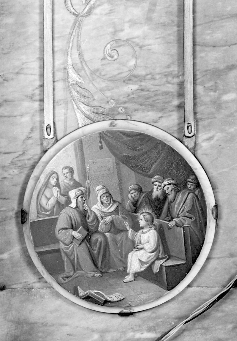 disputa di Gesù con i dottori nel tempio (dipinto) - ambito piemontese (ultimo quarto sec. XIX)