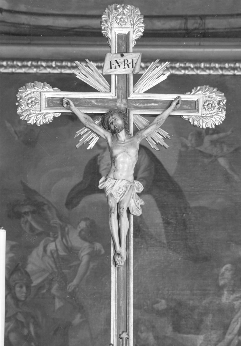 CRISTO CROCIFISSO (crocifisso, opera isolata) - bottega piemontese (seconda metà sec. XIX)