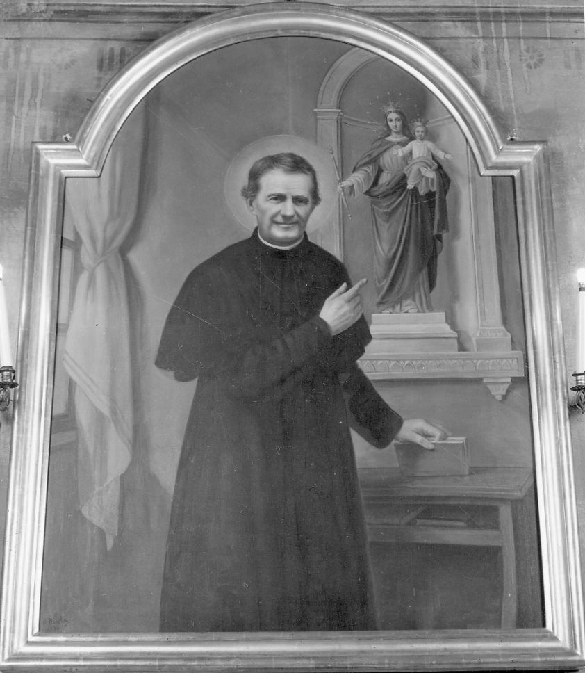 SAN GIOVANNI BOSCO (dipinto, opera isolata) di Nicola Antonio - ambito astigiano (secondo quarto sec. XX)