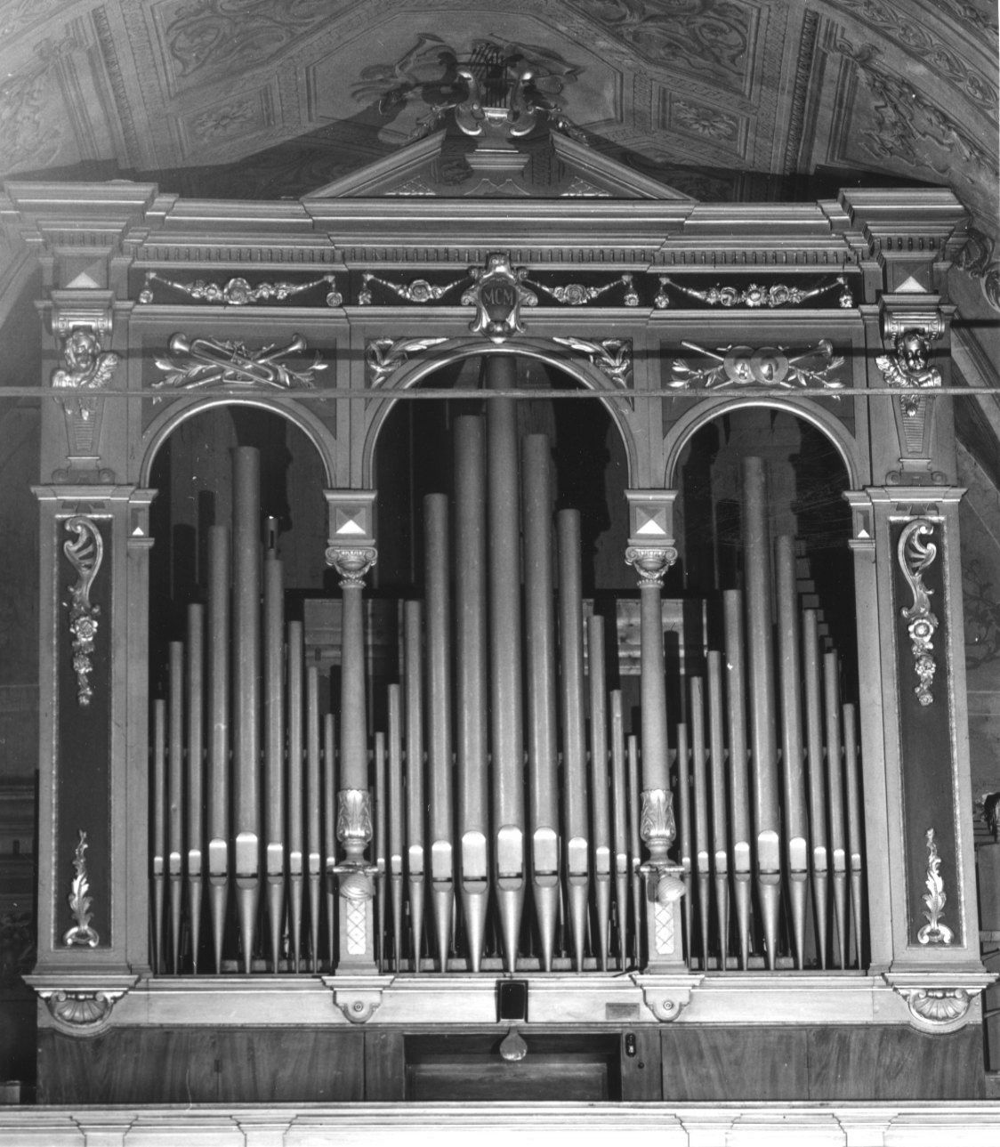 cassa d'organo, opera isolata di Lega Spirito, Rey (inizio sec. XX)