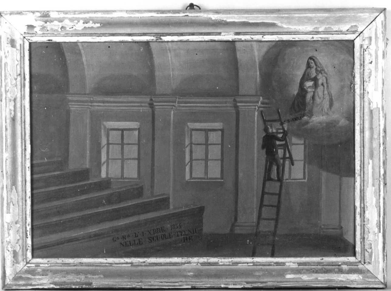 SANT'ANNA CON MARIA VERGINE E DEVOTO (ex voto, opera isolata) - ambito piemontese (metà sec. XIX)