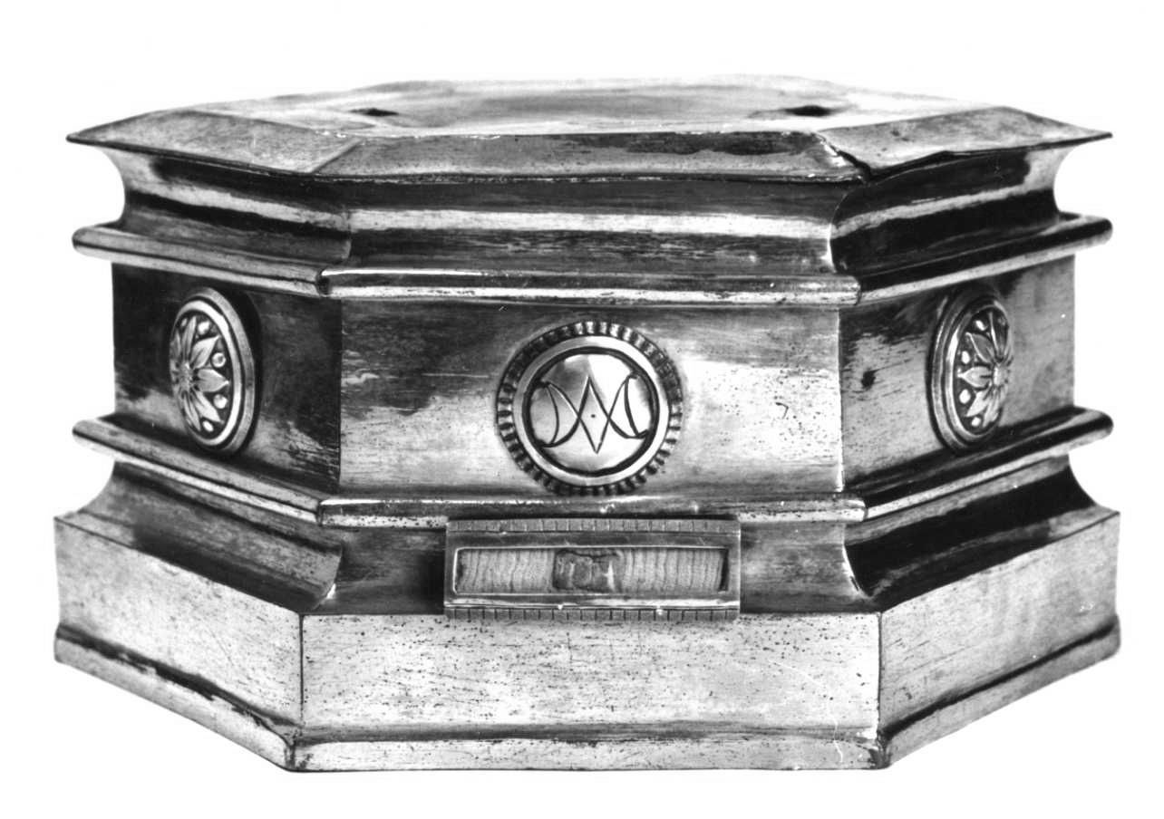 MONOGRAMMA MARIANO (piedistallo di statua) - ambito fiammingo (prima metà sec. XV)