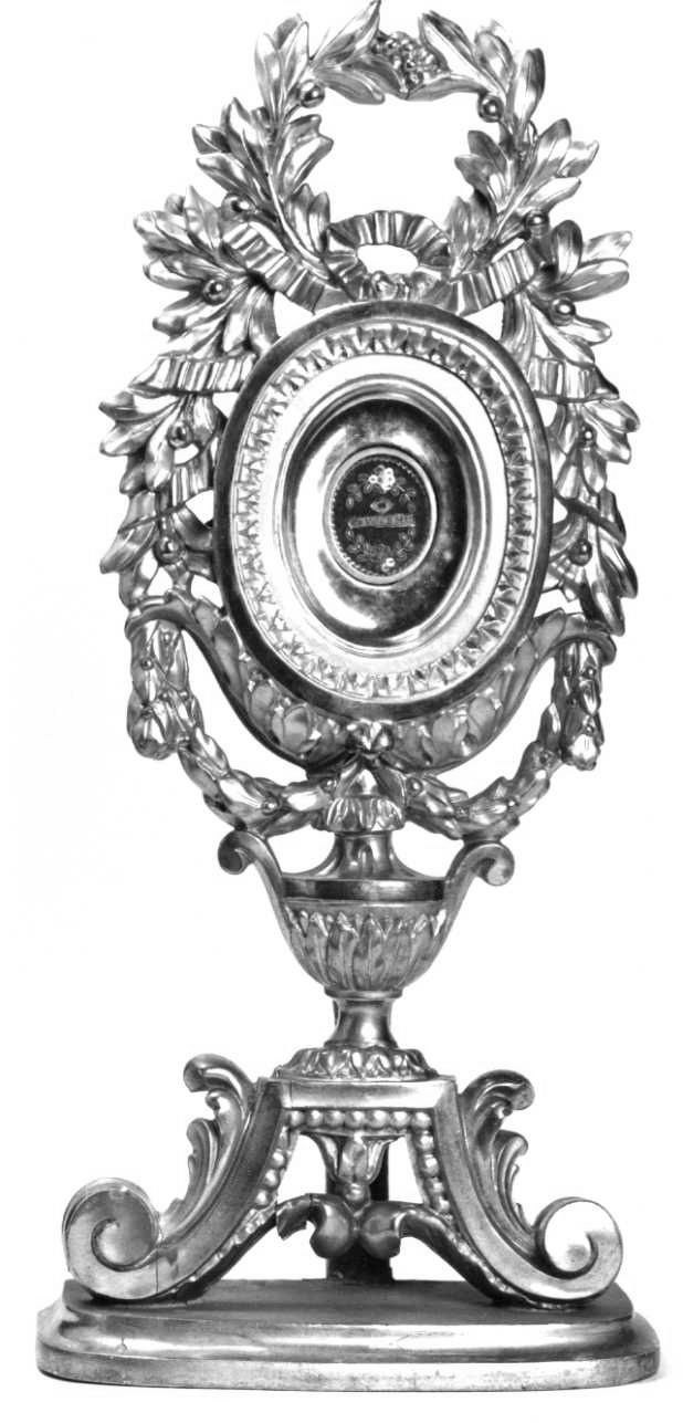 reliquiario - a ostensorio, opera isolata - ambito piemontese (primo quarto sec. XIX)