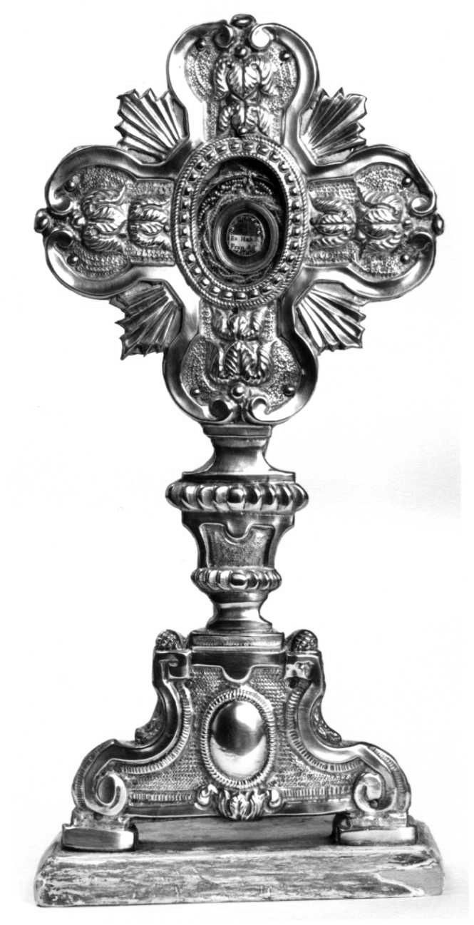 reliquiario - a ostensorio, opera isolata - ambito piemontese (sec. XVIII)