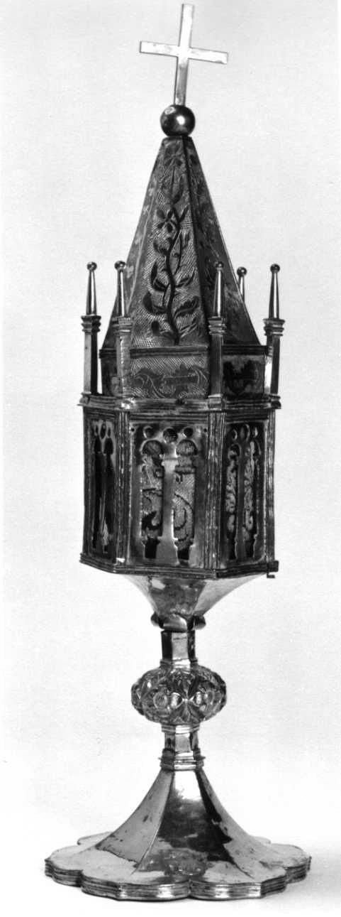 reliquiario architettonico, opera isolata - bottega piemontese (sec. XV)