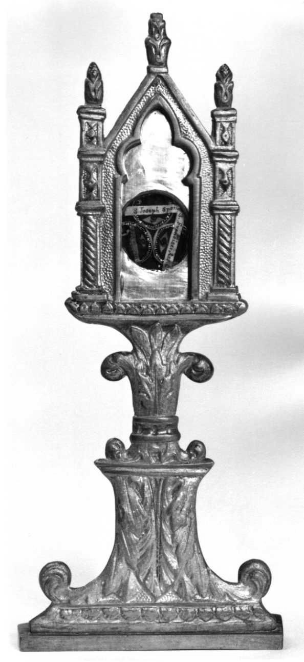 reliquiario - a tabella, opera isolata - ambito piemontese (sec. XVI)