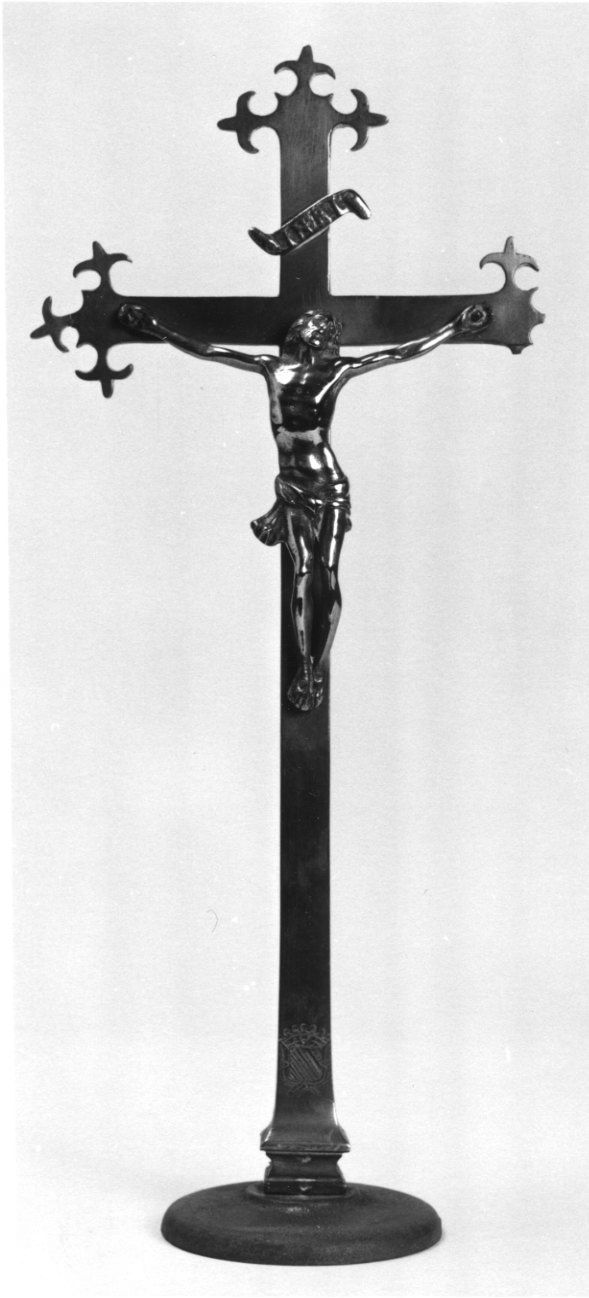 Cristo crocifisso dolente (croce da tavolo, opera isolata) - ambito piemontese (seconda metà sec. XVII)