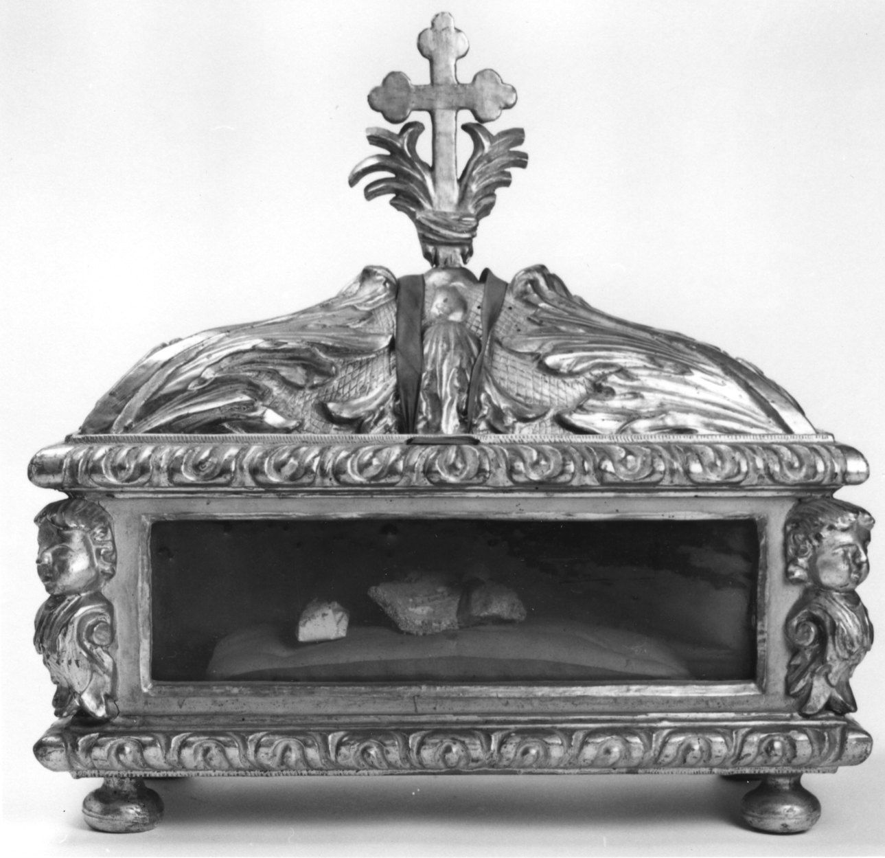 reliquiario a teca - a urna, opera isolata - ambito piemontese (sec. XVII)