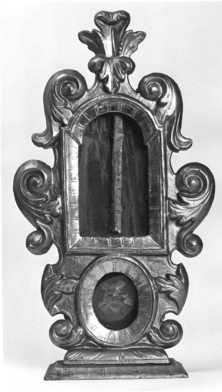 reliquiario - a tabella, opera isolata - ambito piemontese (prima metà sec. XVIII)