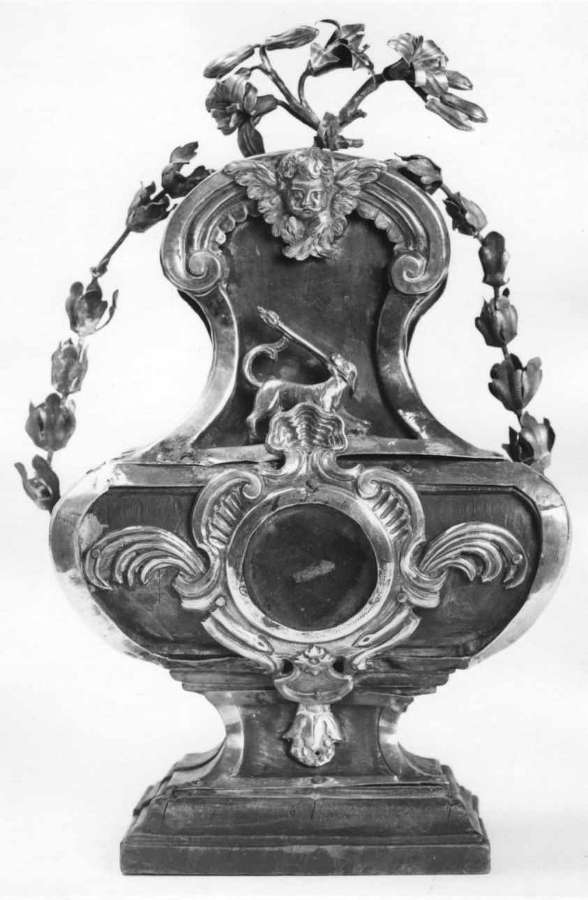 SIMBOLO DOMENICANO (reliquiario - a vaso, opera isolata) - ambito piemontese (sec. XVIII)