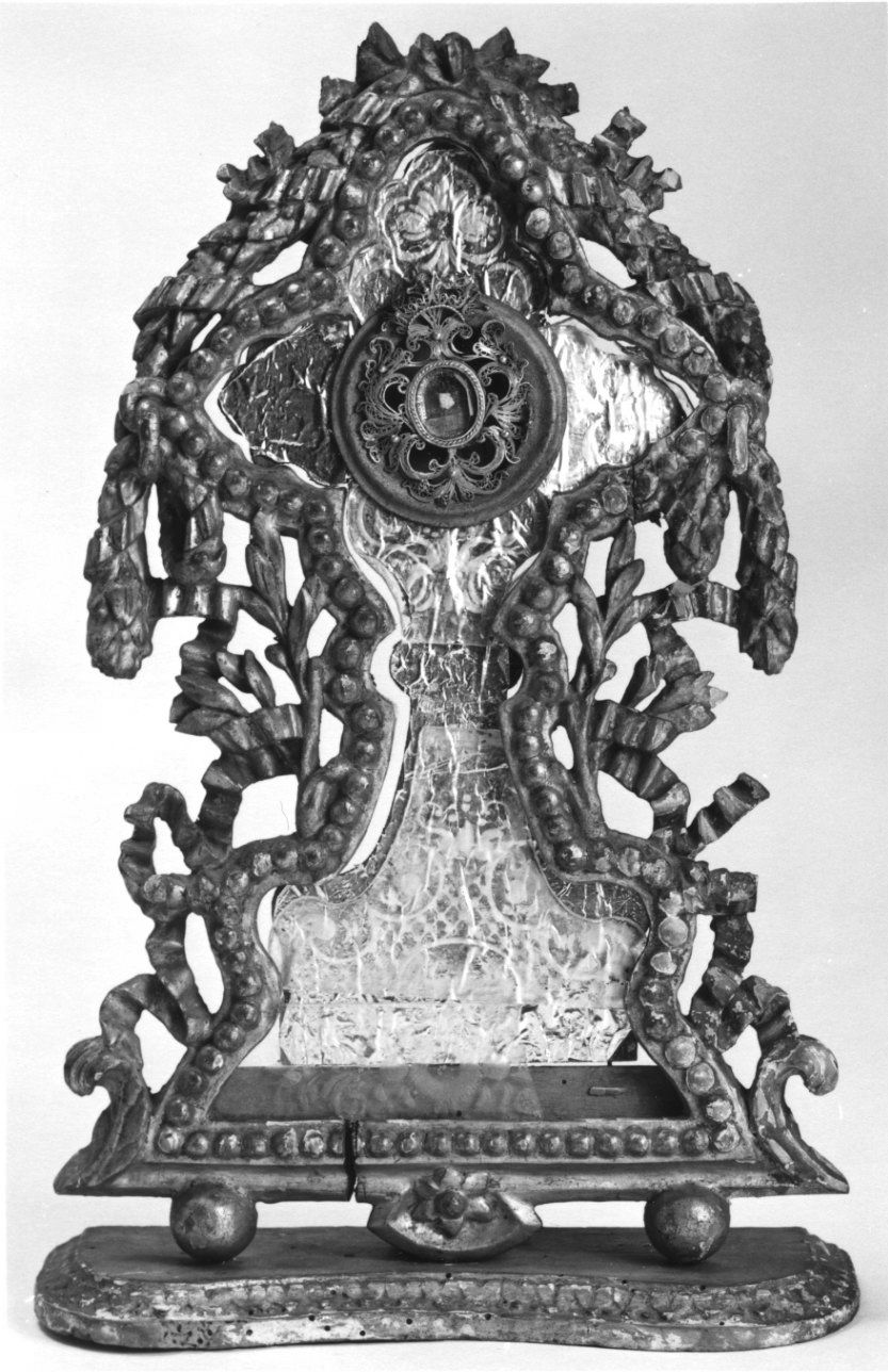 reliquiario - a tabella, opera isolata - ambito piemontese (prima metà sec. XVIII)
