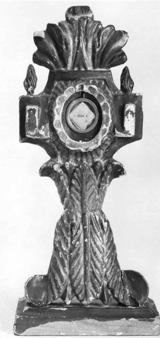 reliquiario - a ostensorio, opera isolata - ambito piemontese (sec. XVII)