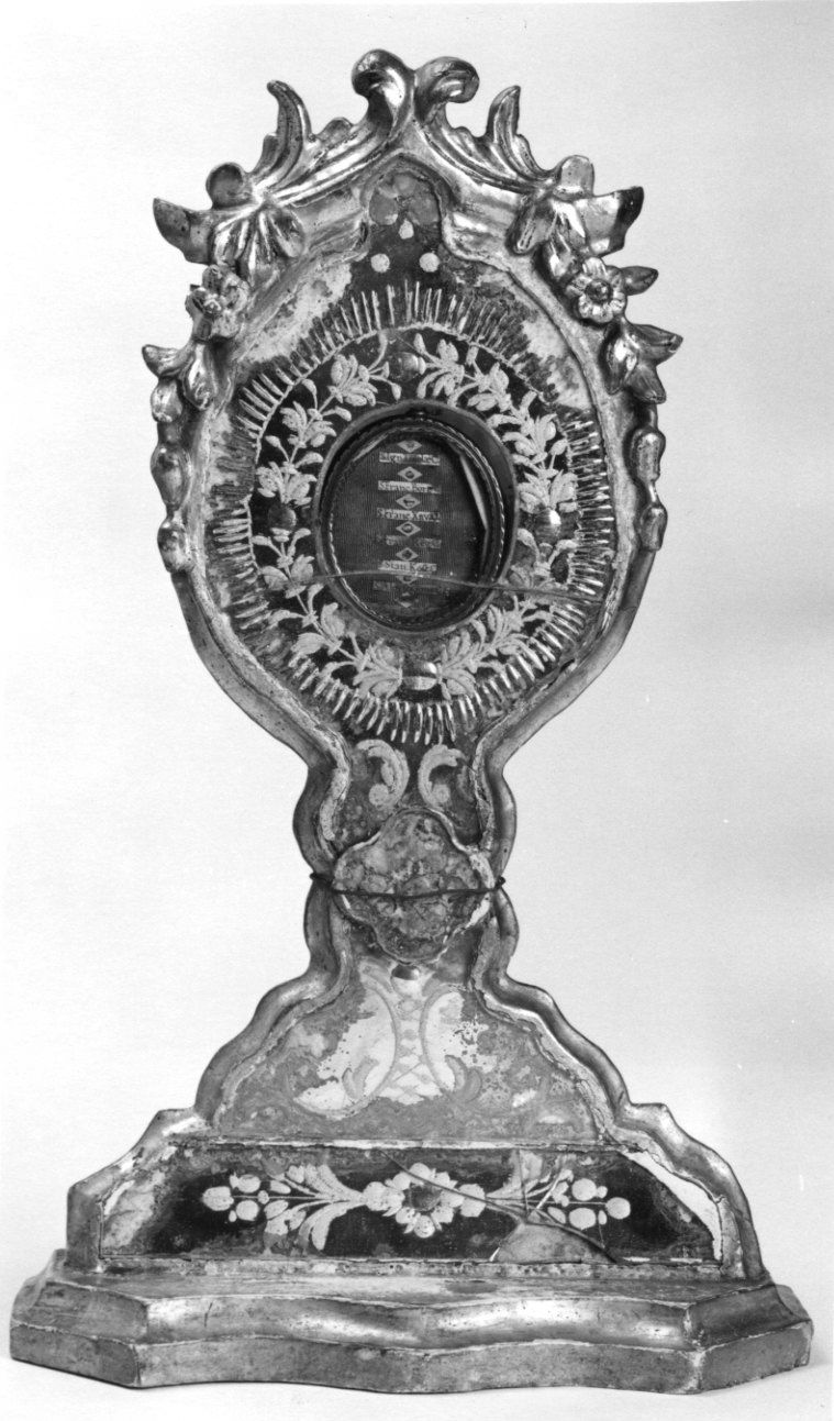 reliquiario - a ostensorio, opera isolata - ambito italiano (prima metà sec. XVIII)