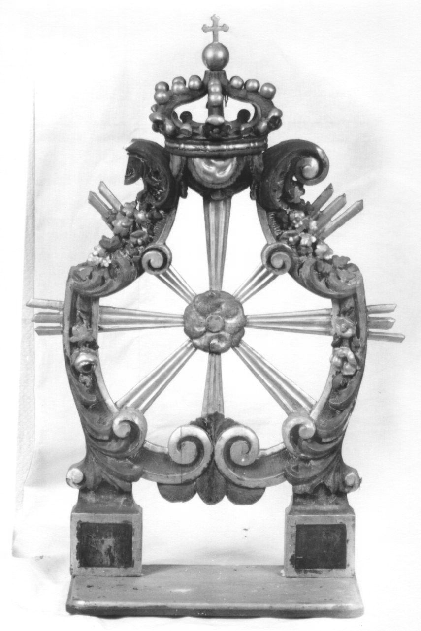 tronetto per esposizione eucaristica, opera isolata - ambito piemontese (terzo quarto sec. XVIII)