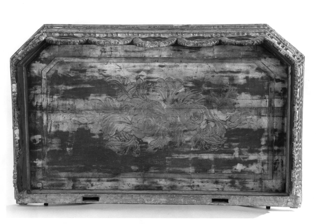 MOTIVI DECORATIVI FLOREALI (cielo di baldacchino) - ambito piemontese (terzo quarto sec. XVIII)