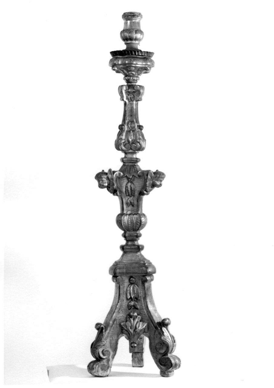 candelabro, serie - ambito piemontese (metà sec. XVIII)