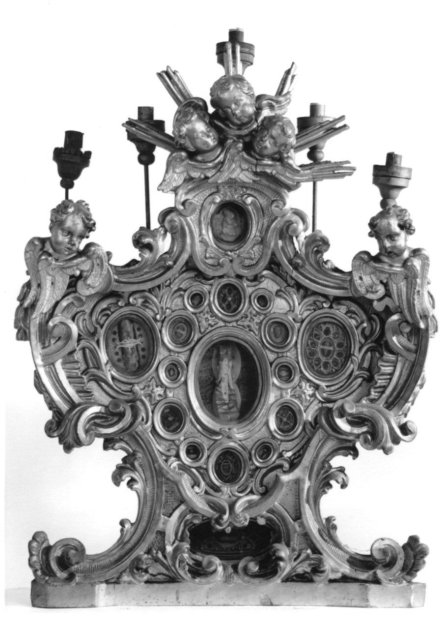 reliquiario - a tabella, opera isolata - ambito lombardo-veneto (secondo quarto sec. XVIII)