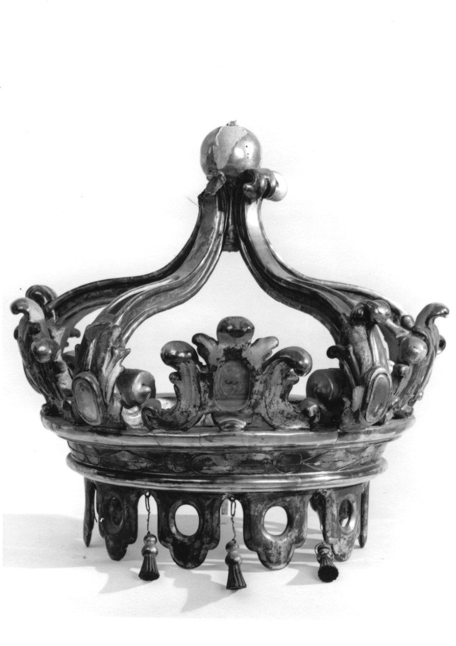 corona di tronetto per esposizione eucaristica - ambito piemontese (metà sec. XVIII)