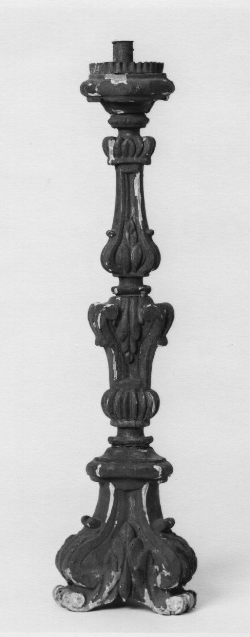 candelabro, serie - ambito piemontese (seconda metà sec. XVIII)