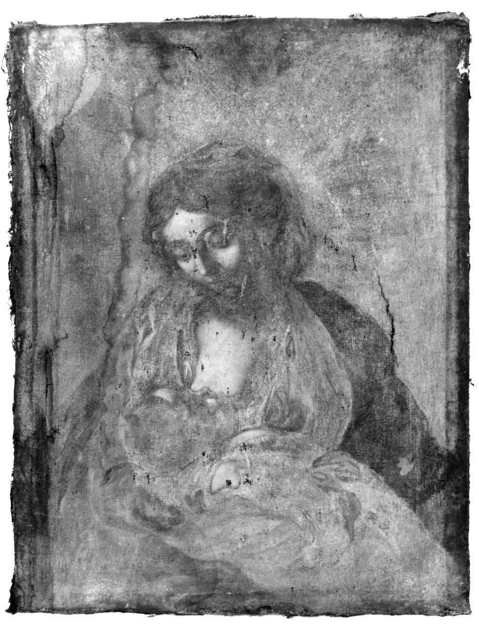 MADONNA DEL LATTE (dipinto, opera isolata) - ambito piemontese (sec. XVIII)