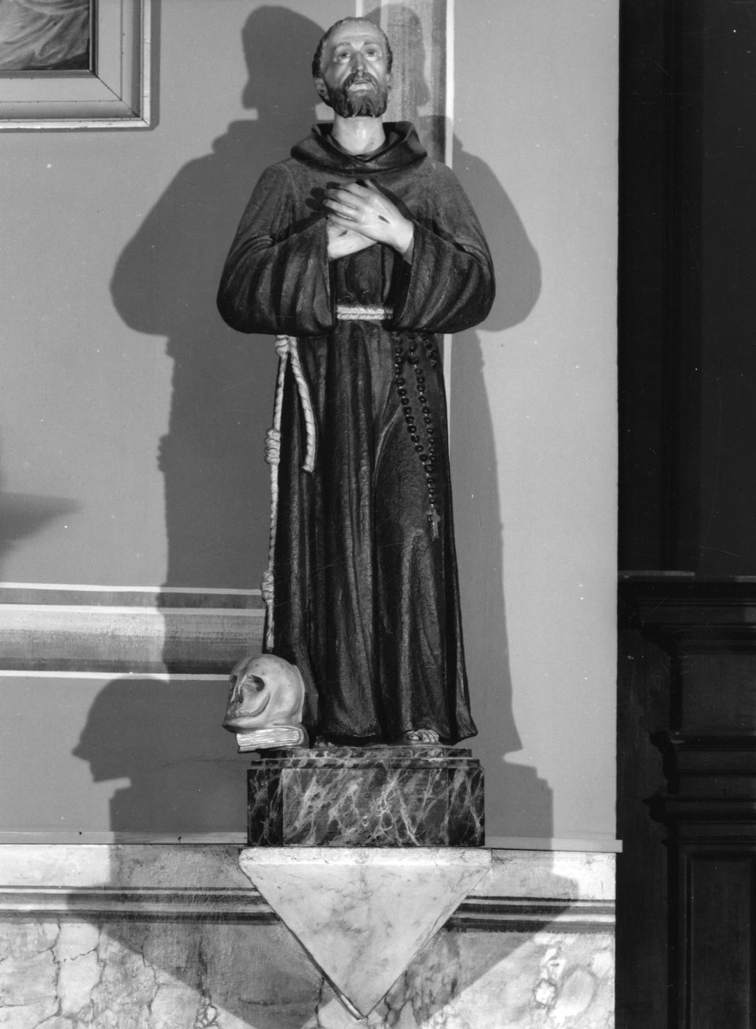 SAN FRANCESCO D'ASSISI (statua, opera isolata) - ambito piemontese (secondo quarto sec. XX)