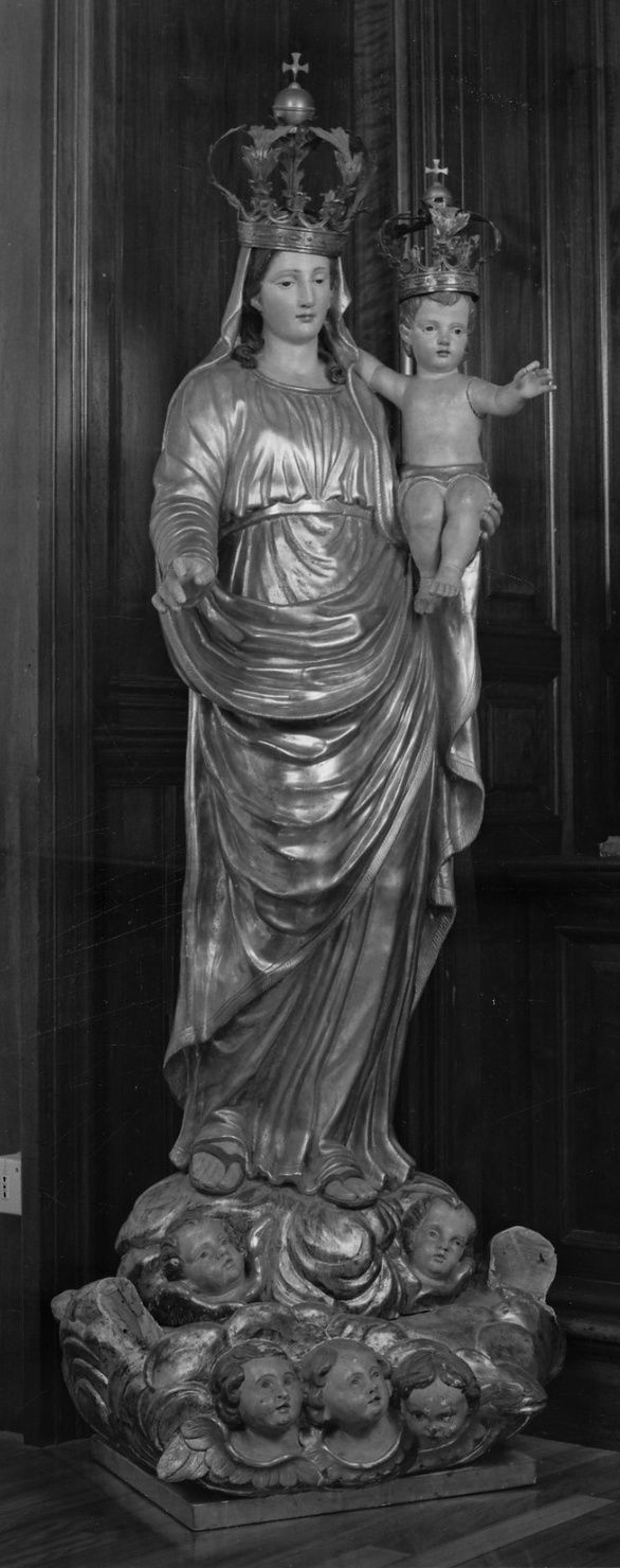 MADONNA DEL ROSARIO (statua, opera isolata) - ambito piemontese (ultimo quarto sec. XVIII)