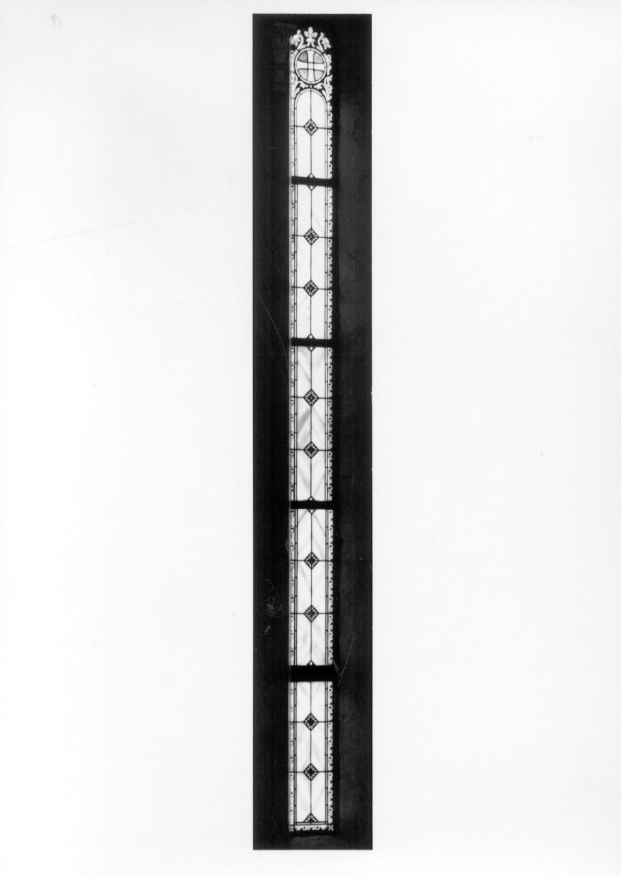 CROCE (vetrata, elemento d'insieme) - ambito italiano (primo quarto sec. XX)