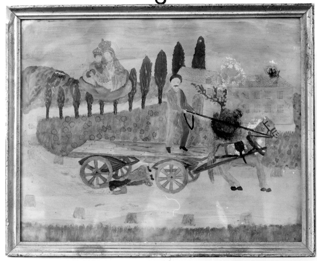 INCIDENTE CON CARRO (ex voto, opera isolata) - ambito piemontese (primo quarto sec. XX)