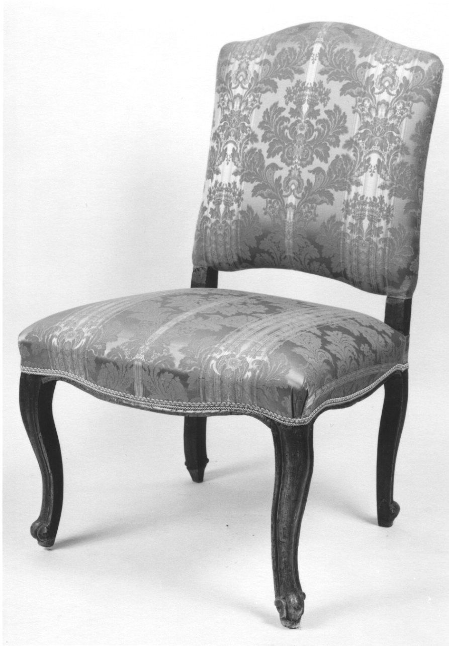 sedia, opera isolata - ambito piemontese (seconda metà sec. XIX)