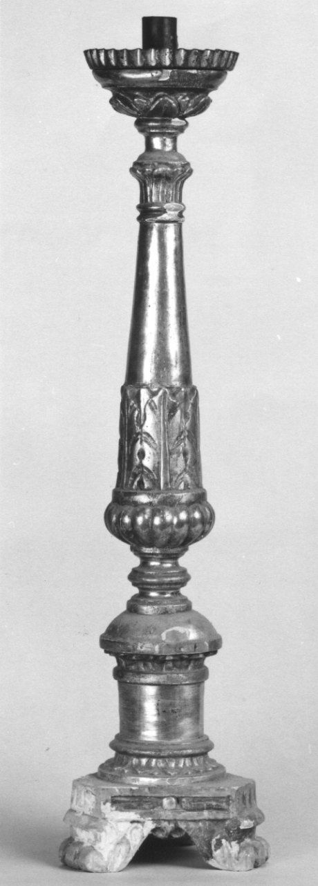 candelabro, serie - ambito piemontese (seconda metà sec. XIX)