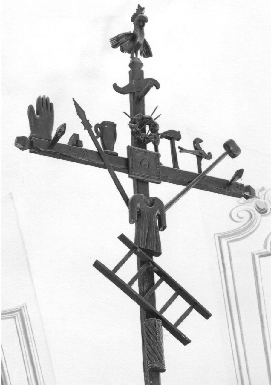 SIMBOLI DELLA PASSIONE (croce penitenziale, opera isolata) - ambito piemontese (primo quarto sec. XIX)