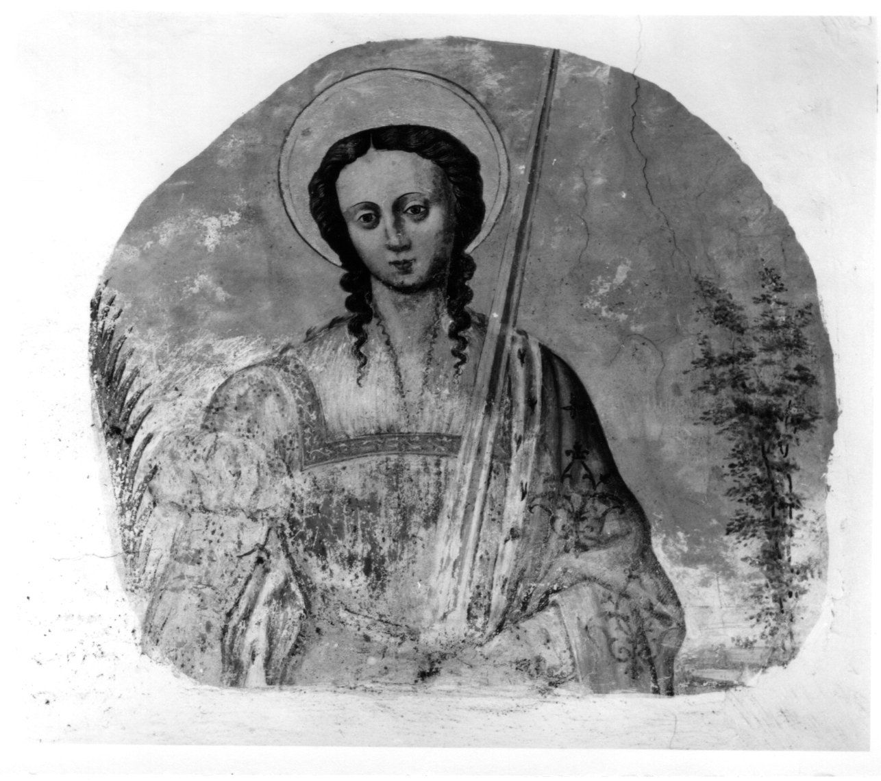 SANTA CATERINA D'ALESSANDRIA (dipinto, opera isolata) - ambito piemontese (secondo quarto sec. XVI)