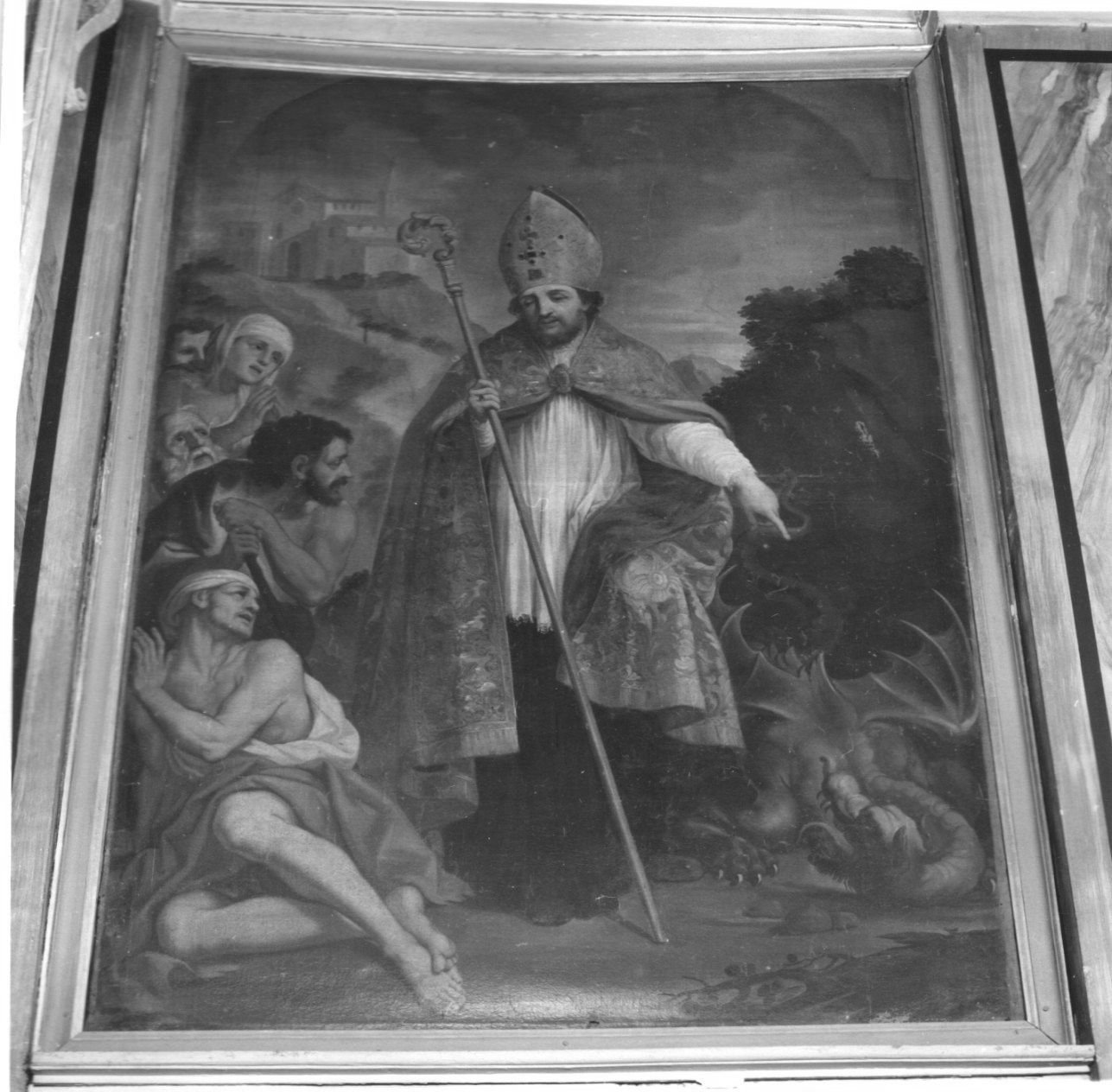 SAN GRATO VESCOVO (dipinto, opera isolata) - ambito piemontese (secondo quarto sec. XIX)