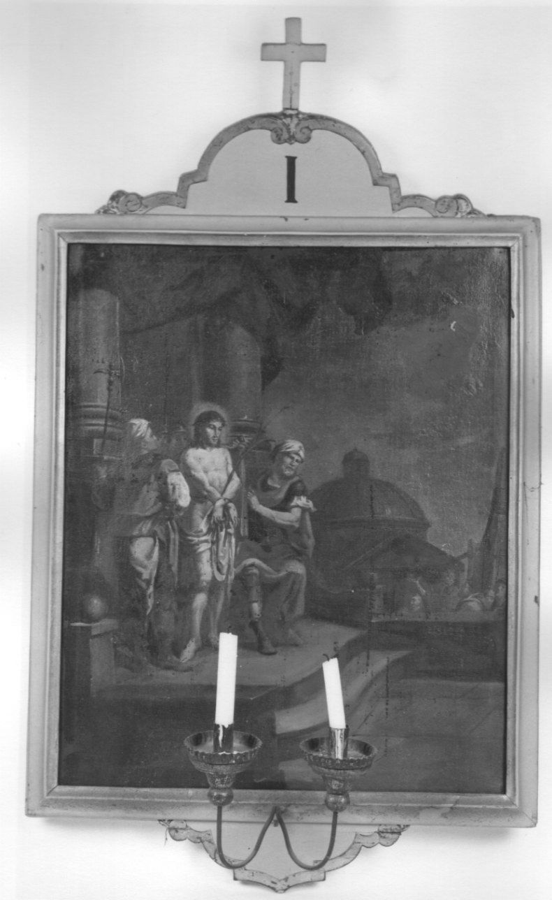 stazione I: Gesù condannato a morte (Via Crucis) - ambito piemontese (seconda metà sec. XVIII)