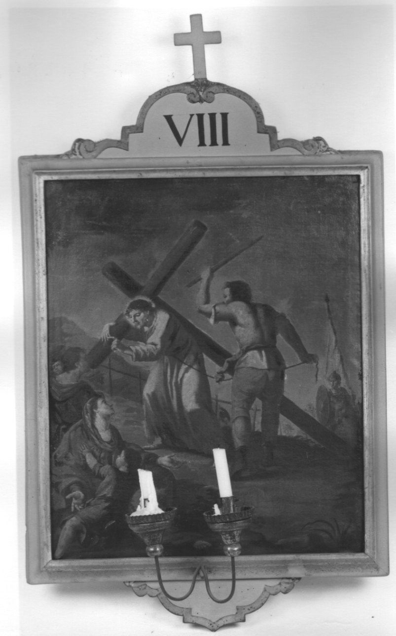 stazione VIII: Gesù consola le donne di Gerusalemme (Via Crucis) - ambito piemontese (seconda metà sec. XVIII)