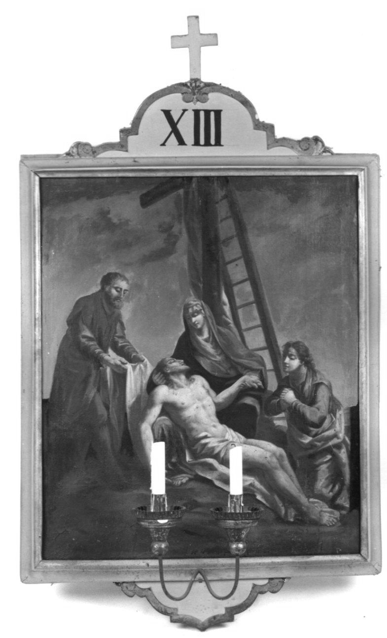 stazione XIII: Gesù deposto dalla croce (Via Crucis) - ambito piemontese (seconda metà sec. XVIII)