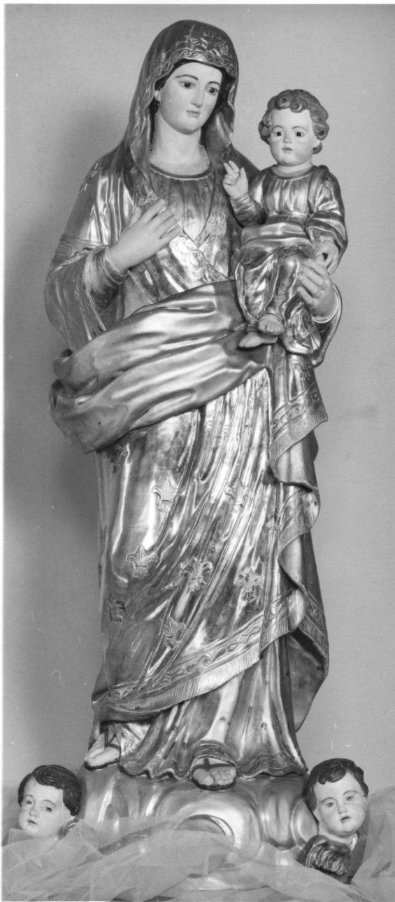 MADONNA DELLA CONSOLATA (statua processionale, elemento d'insieme) - ambito piemontese (secondo quarto sec. XIX)