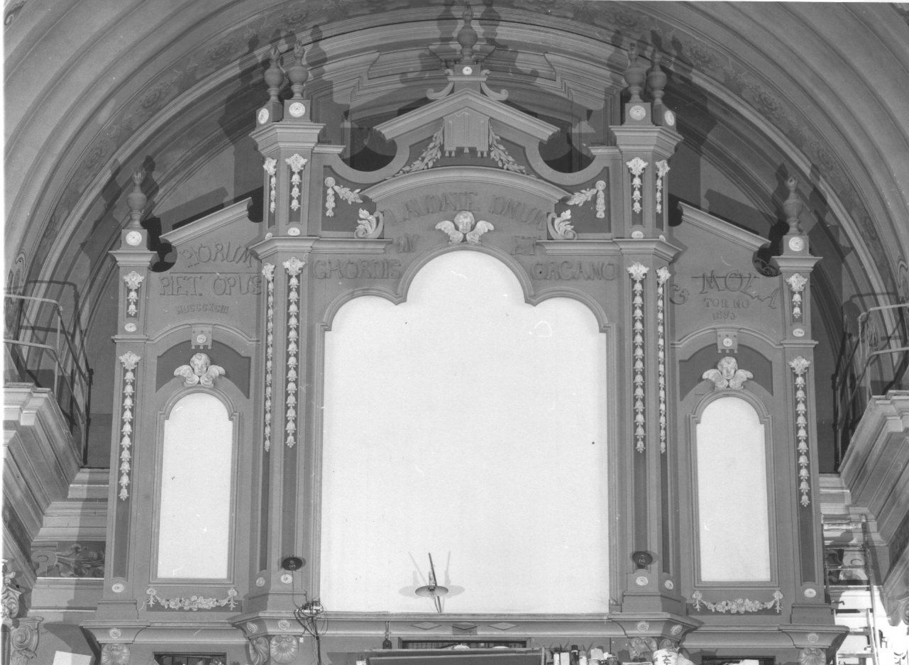 cassa d'organo, opera isolata - ambito piemontese (fine sec. XIX)