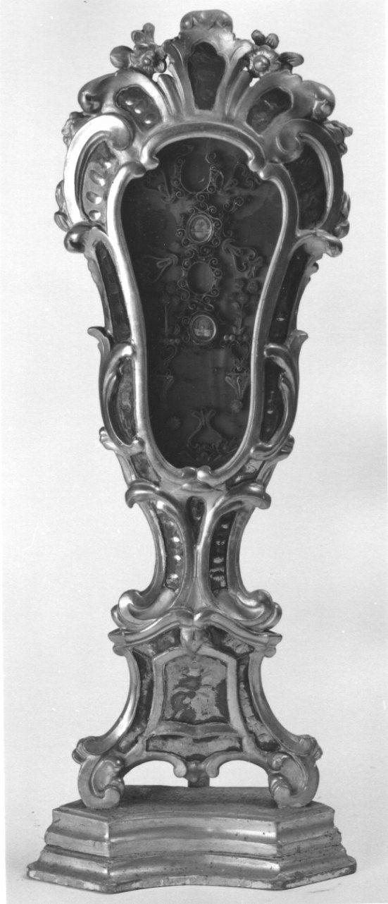 reliquiario - a tabella, serie - ambito piemontese (primo quarto sec. XX)