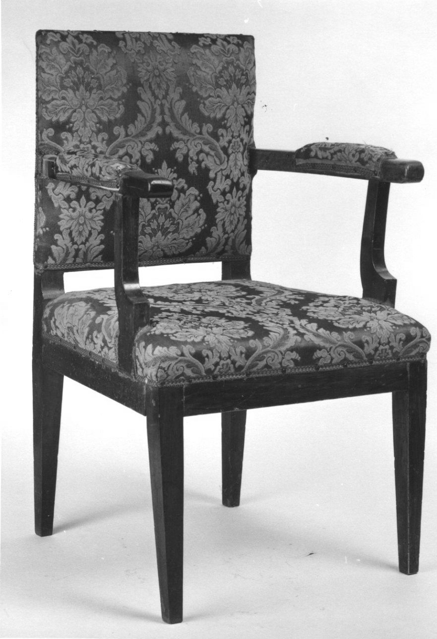 poltrona, serie - ambito piemontese (seconda metà sec. XIX)