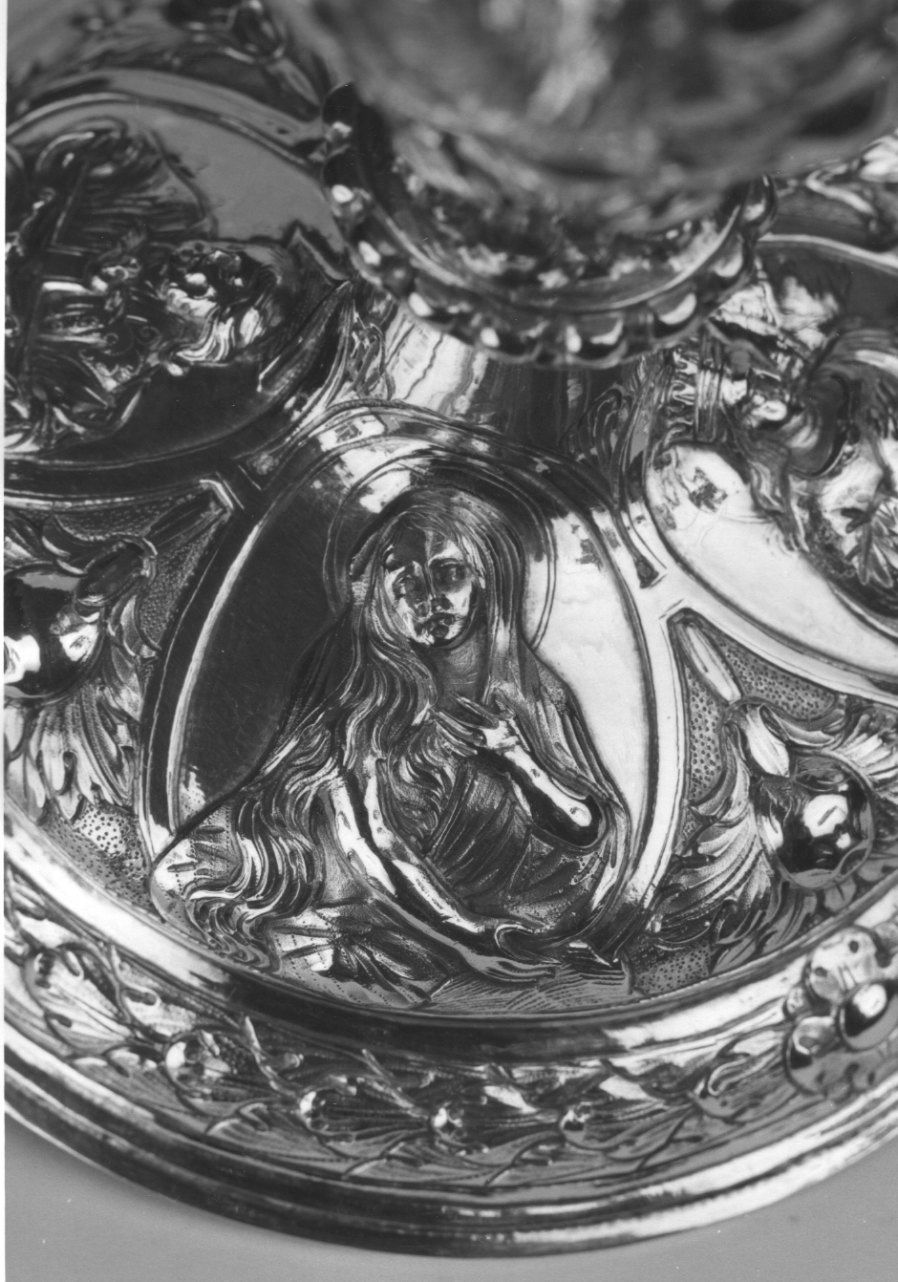SANTA MARIA MADDALENA (decorazione plastica) - ambito francese (seconda metà sec. XVII)