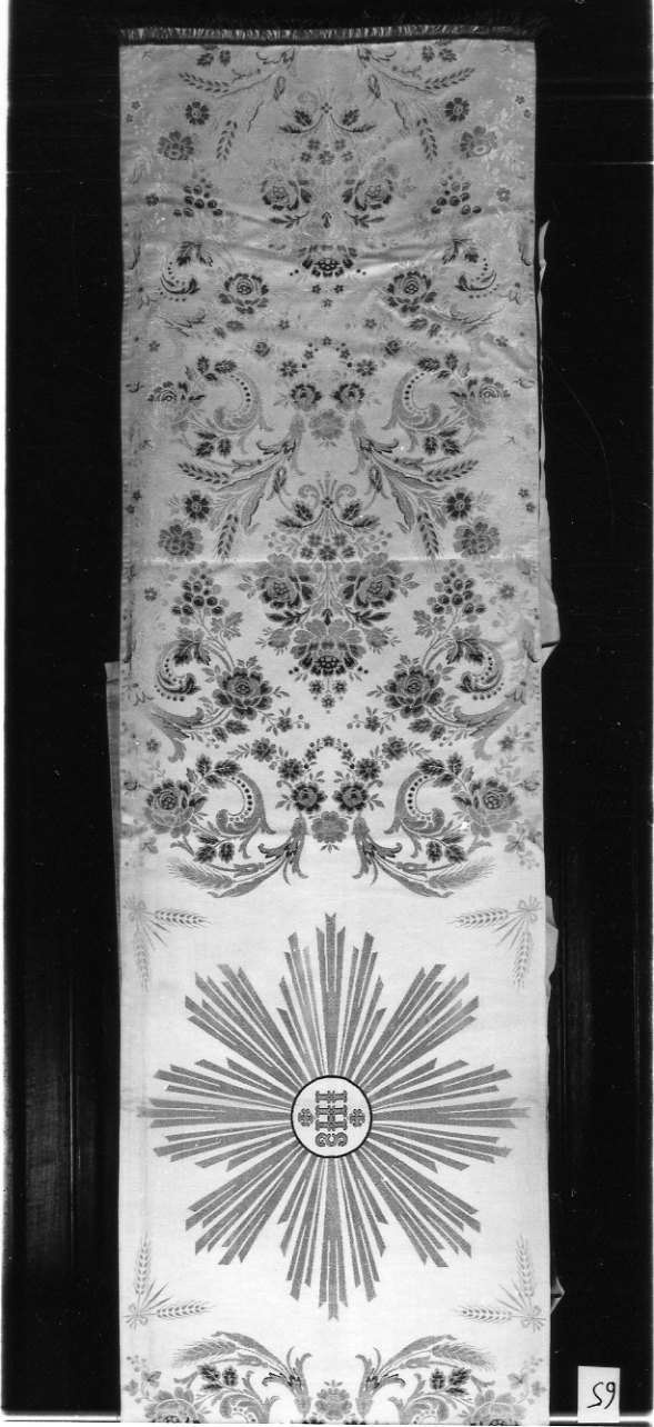 monogramma cristologico (velo omerale) - manifattura italiana (prima metà sec. XX)